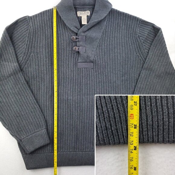 Duluth Trading Infantry Sweater High Shawl Neck Wool Blend Men's 3XL - Picture 5 of 10